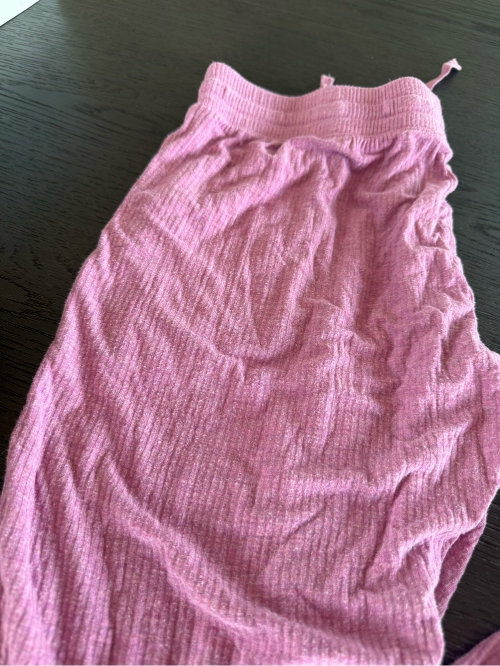 Little Sleepies Pink Ribbed Lounge Pants - Picture 2 of 9
